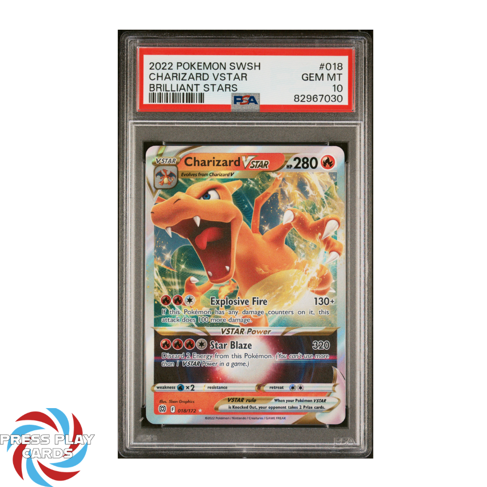 Charizard VStar - Brilliant Stars - (PSA 10)