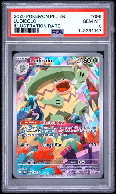 Ludicolo - Phantasmal Flames - (PSA 10)