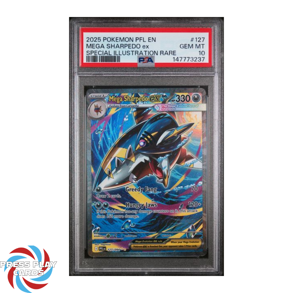 Mega Sharpedo ex - Phantasmal Flames - (PSA 10)
