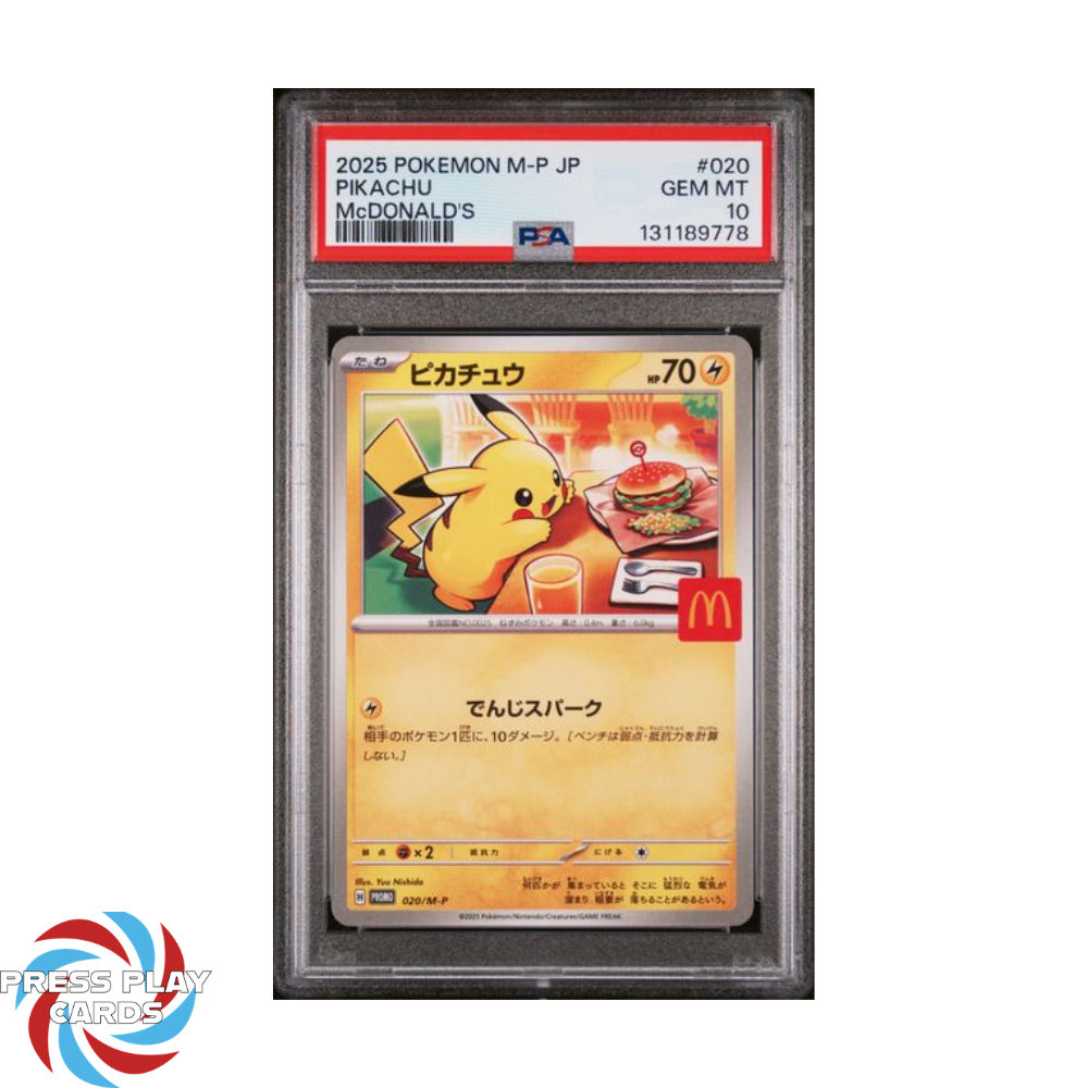 Burger Pikachu - McDonald's Promo - (PSA 10)