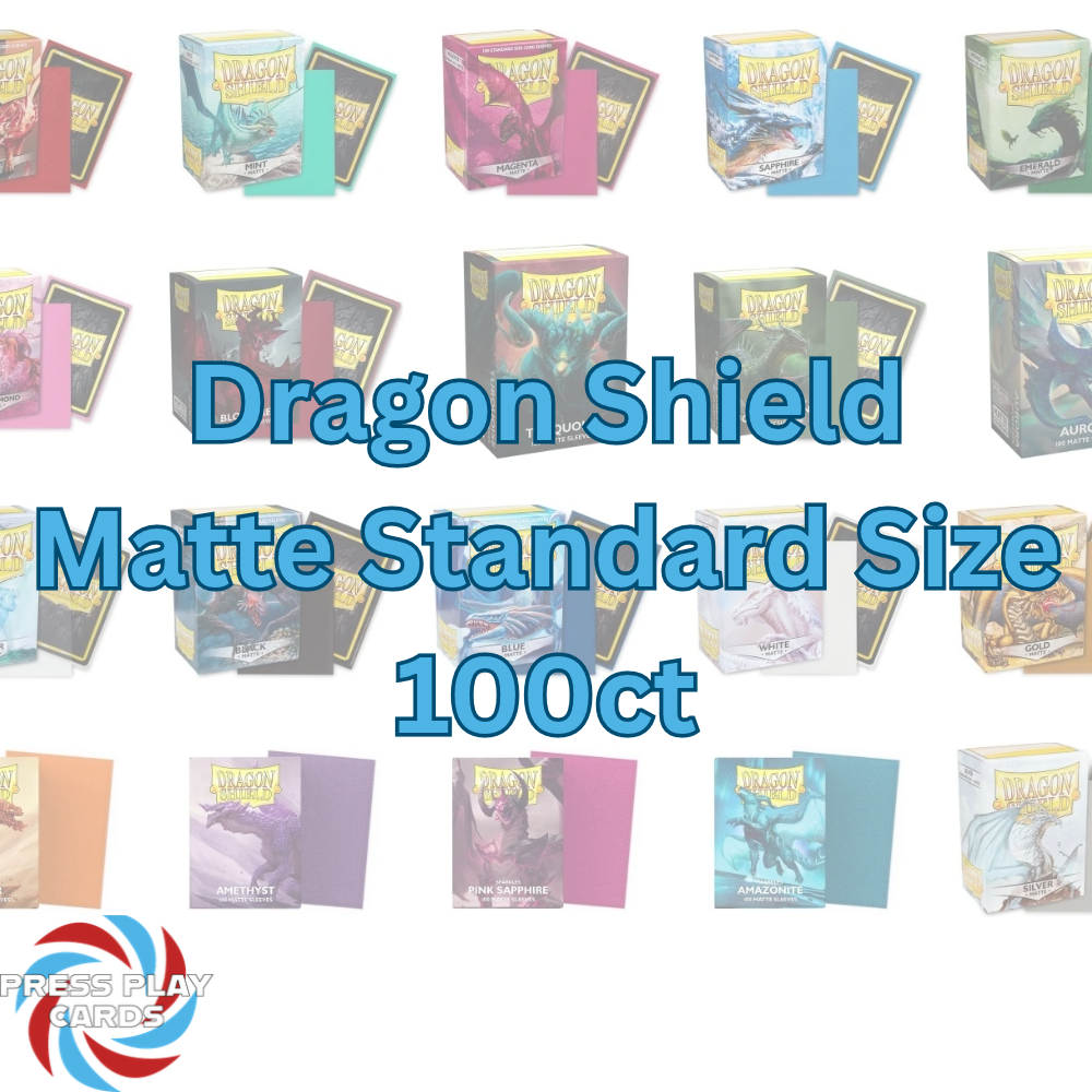 Dragon Shield Matte Sleeves Standard Size 100ct (Choose Your Color)